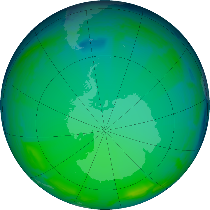 Ozone Map 1993-07-18